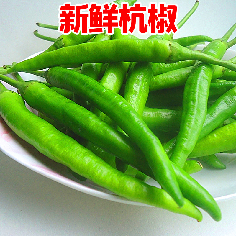 新鲜杭椒青椒农家自种土辣椒5斤包邮应季现摘蔬菜虎皮薄皮线尖椒