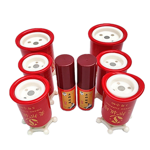 奕邦五磁拔罐器手拧拔罐真空罐春草罐3连罐益宝川坤拔罐套装通用