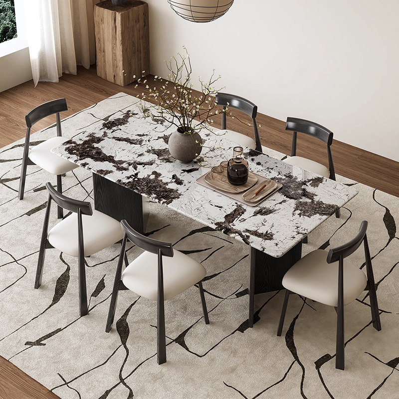 意星皇中古风雪山飞狐奢石餐桌