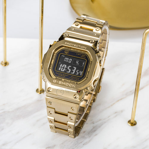 卡西欧方块金砖银周年联名手表