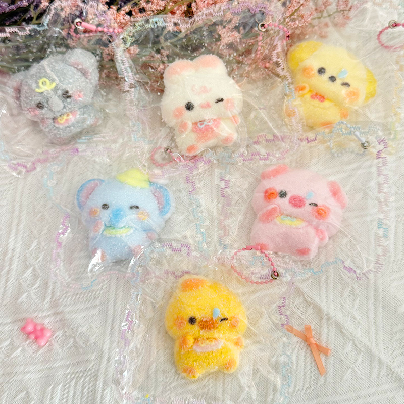 可爱毛绒动物小猪鸭大象捏捏乐