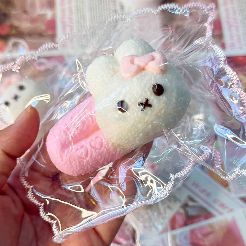 可爱萌趣小兔子发夹捏捏乐