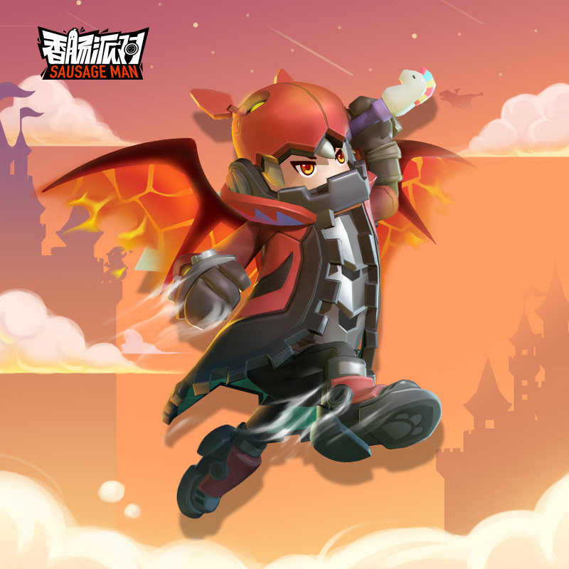 香肠派对龙骑士 人偶模型手办 公仔摆件游戏原味香肠周边玩具