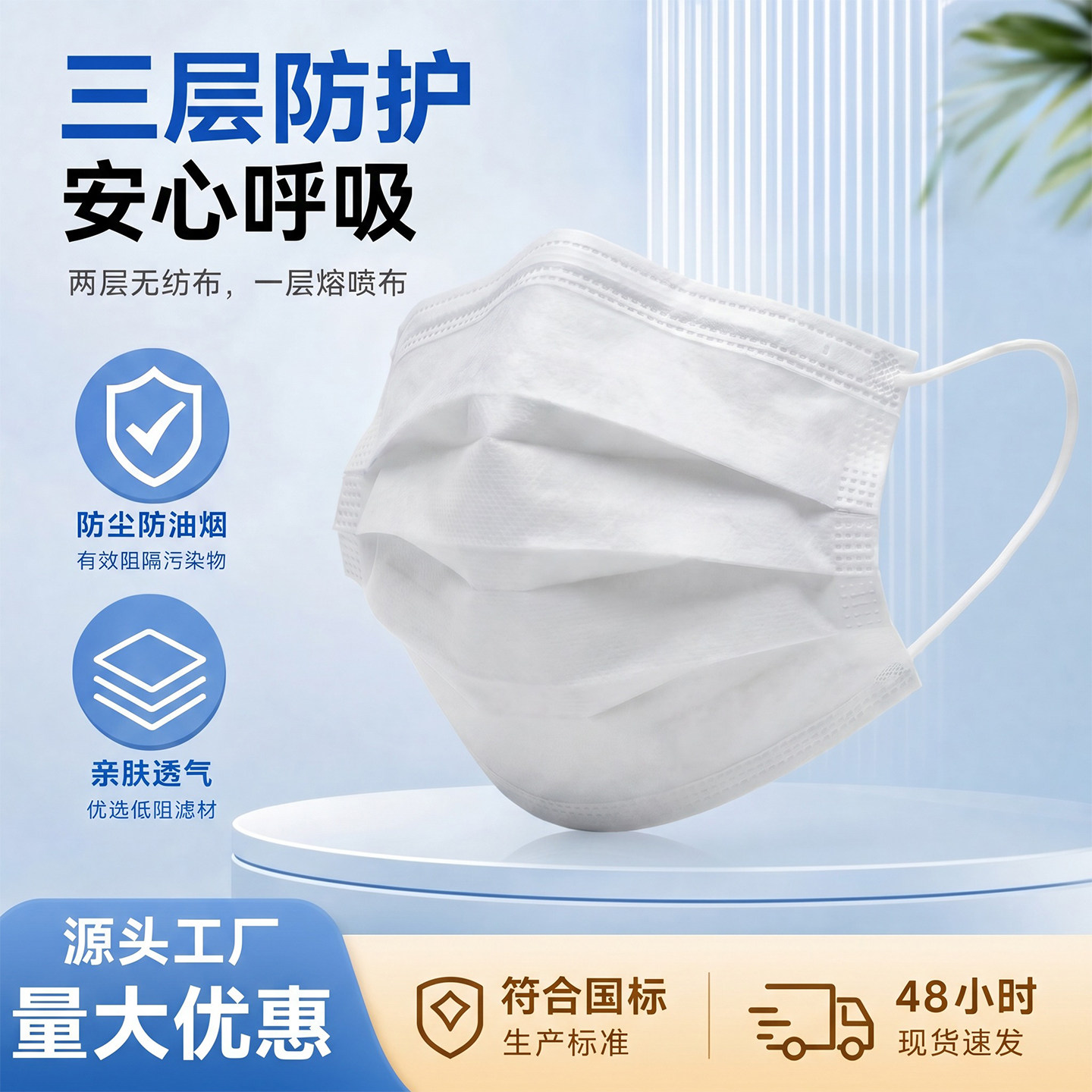 【店长推荐】一次性整箱防尘口罩图片