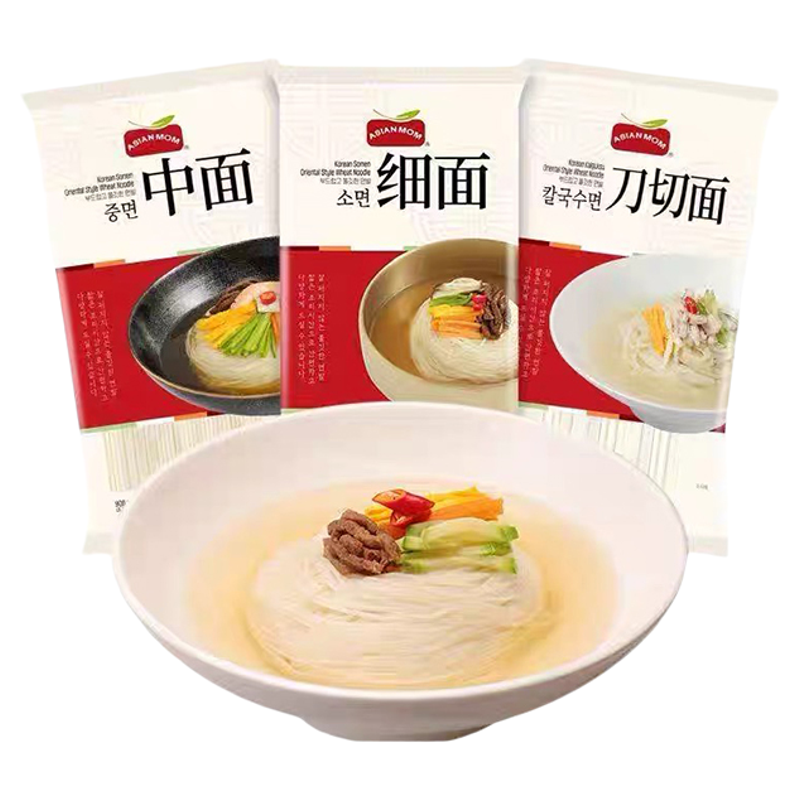 临期亚洲妈妈韩国进口挂面高筋细面条龙须面营养白面干拌面煮面