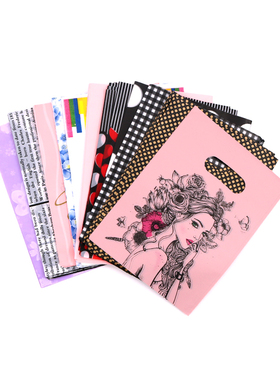 ins礼品袋20x25cm耳环项链首饰店礼品包装袋小众便携手提袋塑料袋