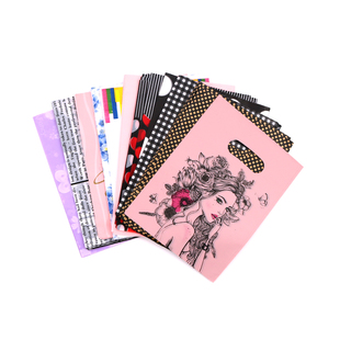 ins礼品袋20x25cm耳环项链首饰店礼品包装袋小众便携手提袋塑料袋