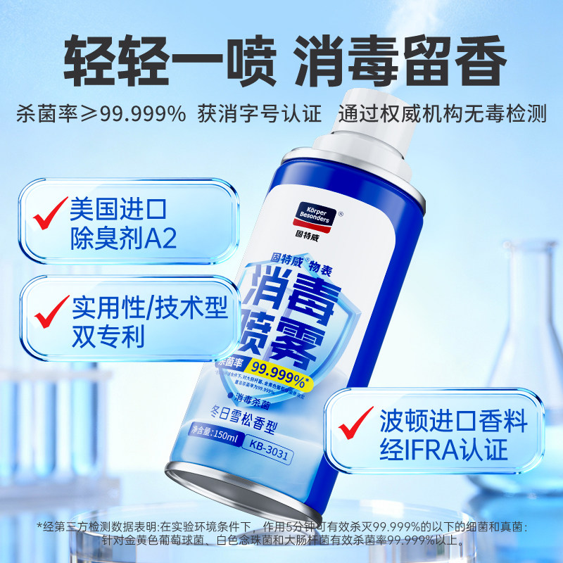 固特威消毒喷雾车载香薰除臭杀菌汽车用出风口净味香氛空气清新剂图片