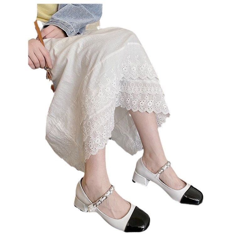 复古玛丽珍鞋2024年春季新款小香风法式小皮鞋女粗跟高跟鞋女单鞋,女鞋,其他拖鞋,淘宝优惠券,粉丝福利购,淘宝优惠卷