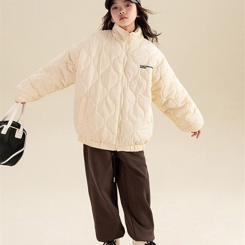 女童棉服冬装外套2024新款大童冬季洋气棉衣儿童冬款夹棉保暖棉袄,童装/婴儿装/亲子装,棉袄/棉服,淘宝优惠券,粉丝福利购,淘宝优惠卷