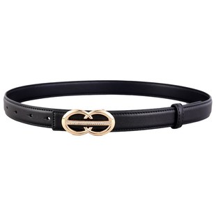 牛仔裤 女士皮带新款 饰配西裤 百搭按扣腰带装 带潮工厂现货 真皮时尚