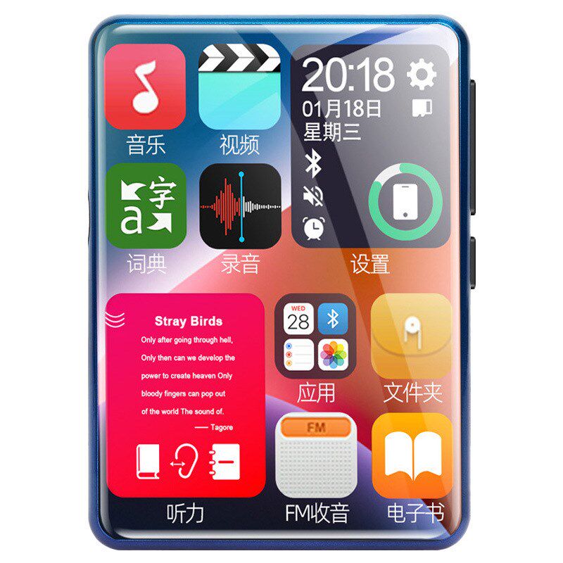 2.4寸全面屏蓝牙MP3音乐播放器随身听学生小型MP4便携式触摸