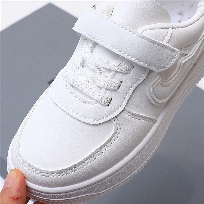春季新款纯白色男童板鞋韩版儿童鞋大童鞋活动小白鞋3168