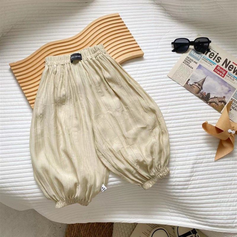 儿童长裤韩版宽松版夏季新品男女童纯色休闲防蚊裤宝宝光板束脚裤,童装/婴儿装/亲子装,裤子,淘宝优惠券,粉丝福利购,淘宝优惠卷