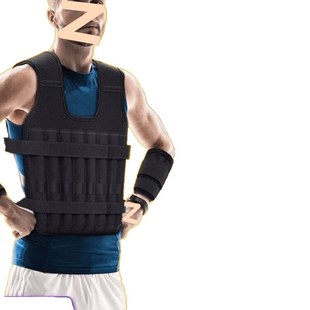 负重背心男钢板沙袋绑腿新加重马甲训练跑步装备隐形中学生负重衣