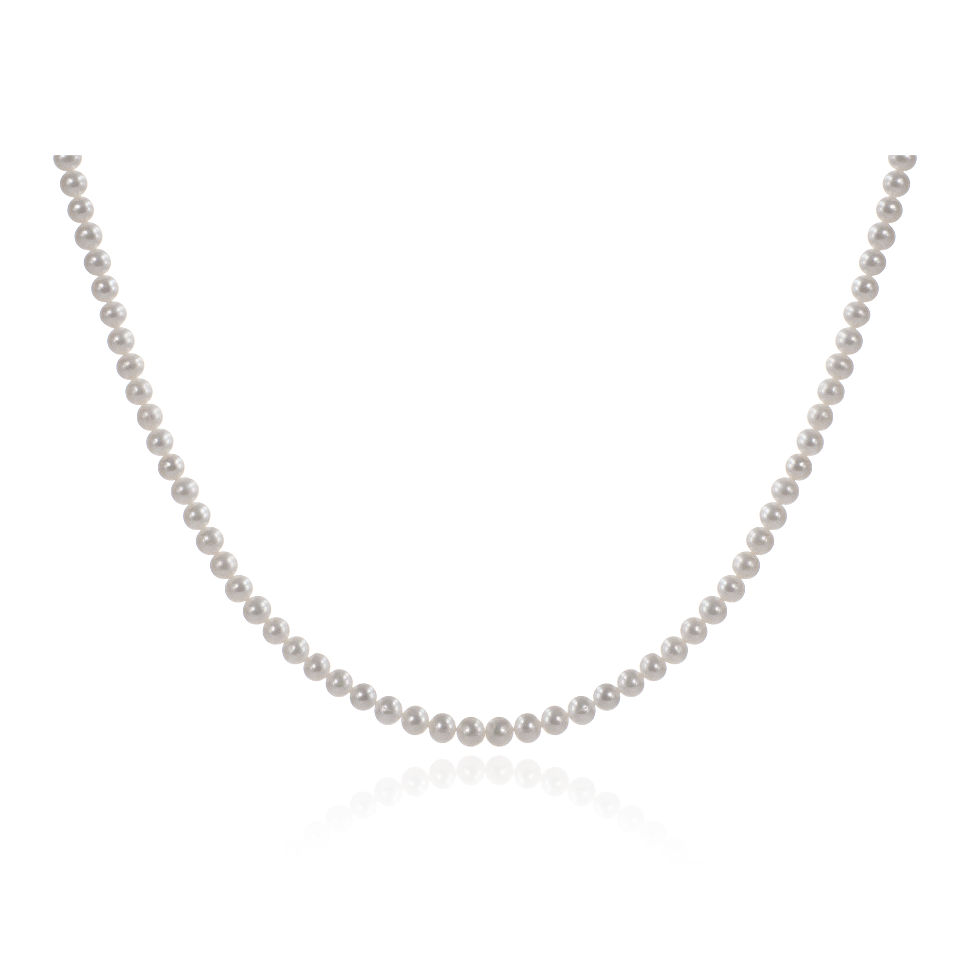 6-7mm天然淡水珍珠项链S925纯银