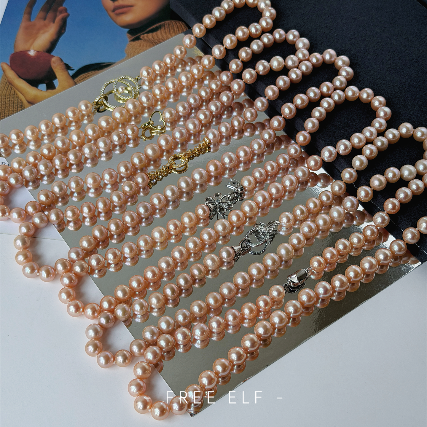 【特选级】9-10mm天然淡水珍珠串