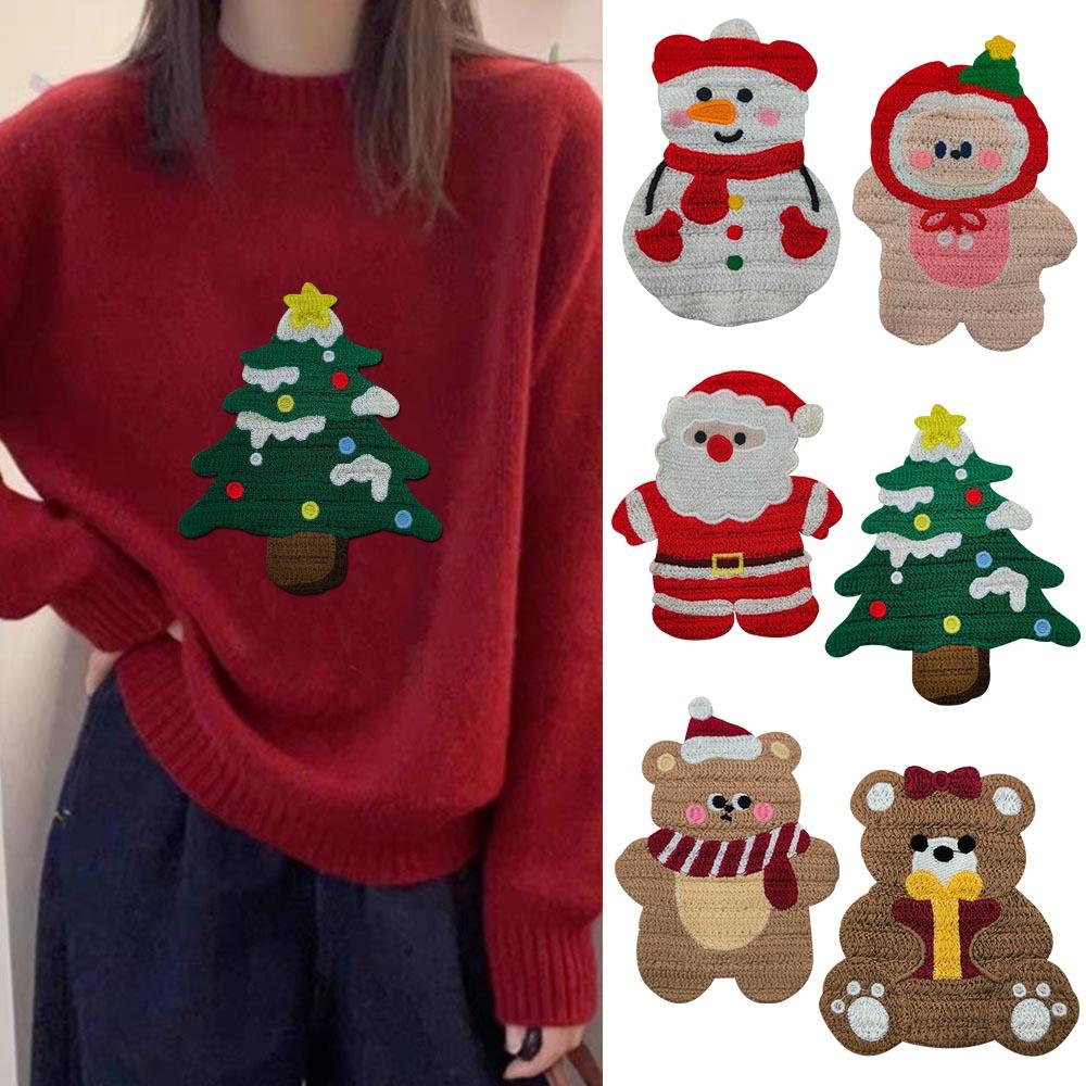 圣诞节装饰贴纸毛衣裤子装饰手缝