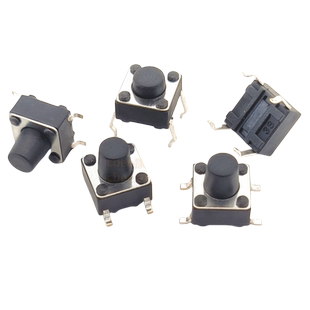 四脚轻触开关 按钮开关 6X6X4.3 MM 5MM贴片 直插常闭