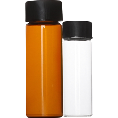 玻璃色谱进样瓶透明/棕色样品瓶硅胶垫+实心盖分装西林瓶3/5/10/15/20/30/40/60ml小瓶血清瓶实验室化玻耗材