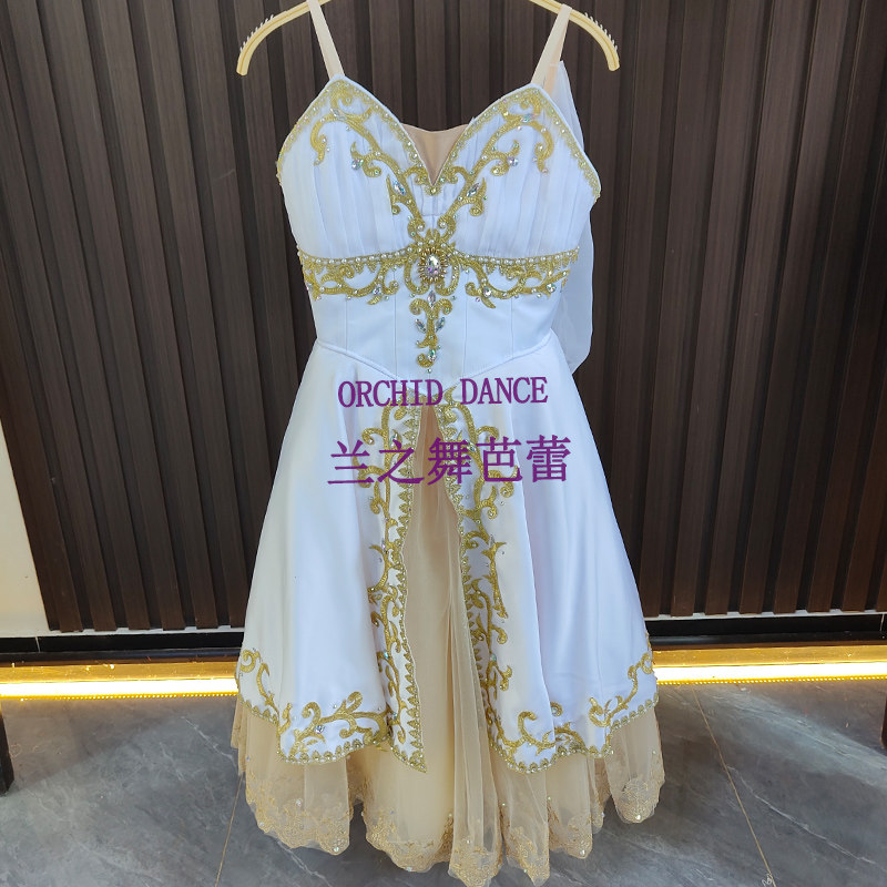 青春女神女变奏芭蕾裙比赛表演服