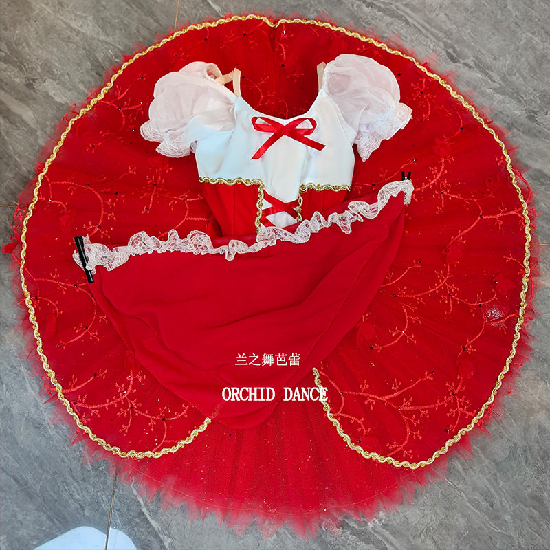 《小红帽与大灰狼》变奏芭蕾舞裙演出tutu儿童简易版定制款表演服