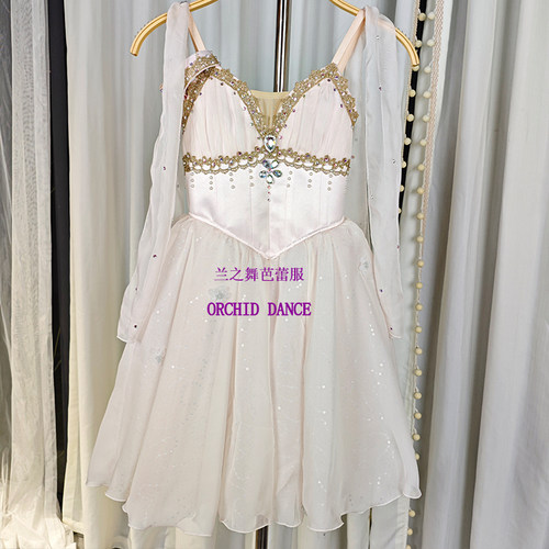 兰之舞青春女神女变奏芭蕾裙演出服成人儿童天鹅湖一幕定制比赛服