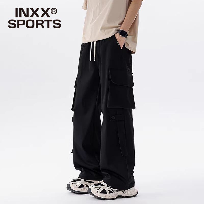 INXX SPORTS 夏季大口袋潮牌男美式高街休闲工装裤直筒百搭长裤子
