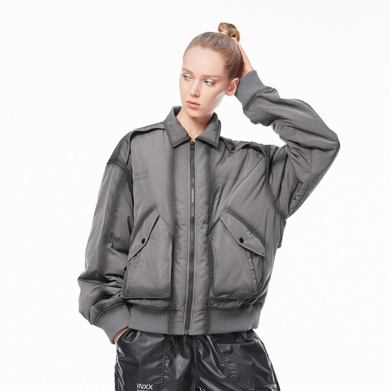inxx sports2025年冬季原创潮牌冬情侣工装贴袋明线装饰棉服,男装,棉衣,淘宝优惠券,粉丝福利购,淘宝优惠卷