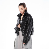 原创潮牌字母印花光感材质羽绒服通款 inxx sports2025年冬季