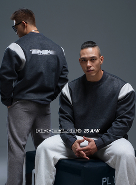 TMW至强内核李猛联名卫衣健身训练运动休闲秋冬短宽廓形显壮撞色