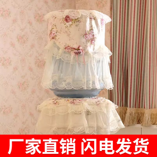 饮水机套防尘罩蕾丝饮水机罩两件套饮水机桶罩家用水桶罩盖巾