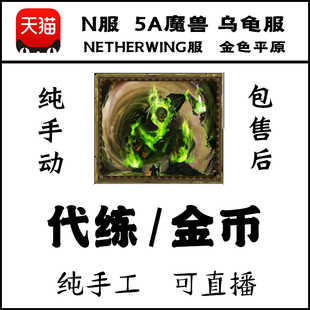 5A魔兽世界新N服代练etherwing服金币注册升级金色平原乌龟服荣誉