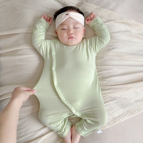 天竹竹纤维婴儿衣服夏季薄款