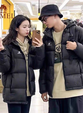 LT骆驼黑钻羽绒服男女款冬季户外加厚保暖防风防水情侣外套面包服