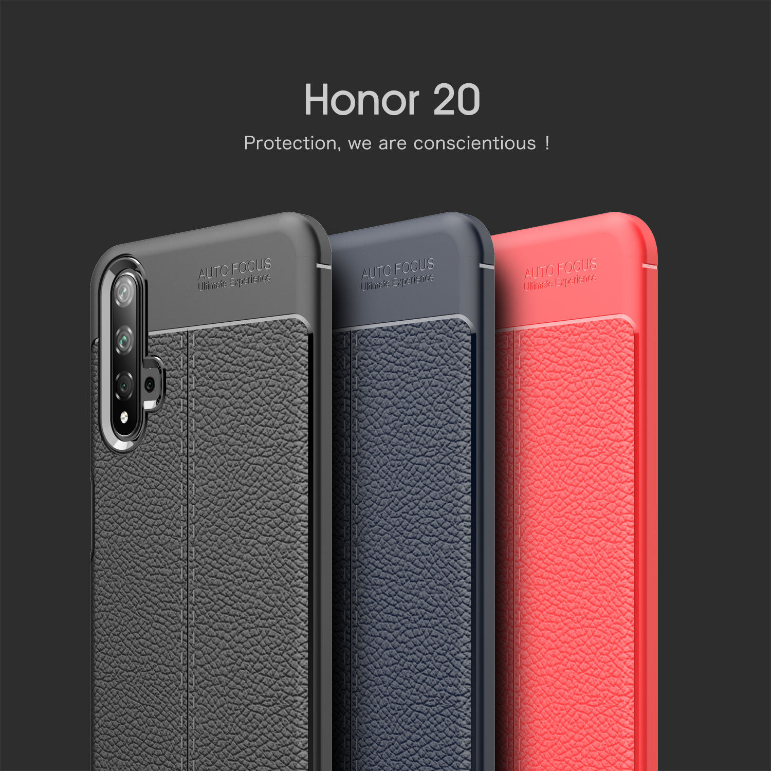 荣耀20s软胶商务荔枝纹