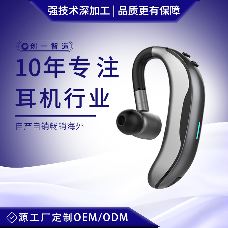 2025新款无线蓝牙耳机爆款商务挂耳式高音质降噪华强北F600
