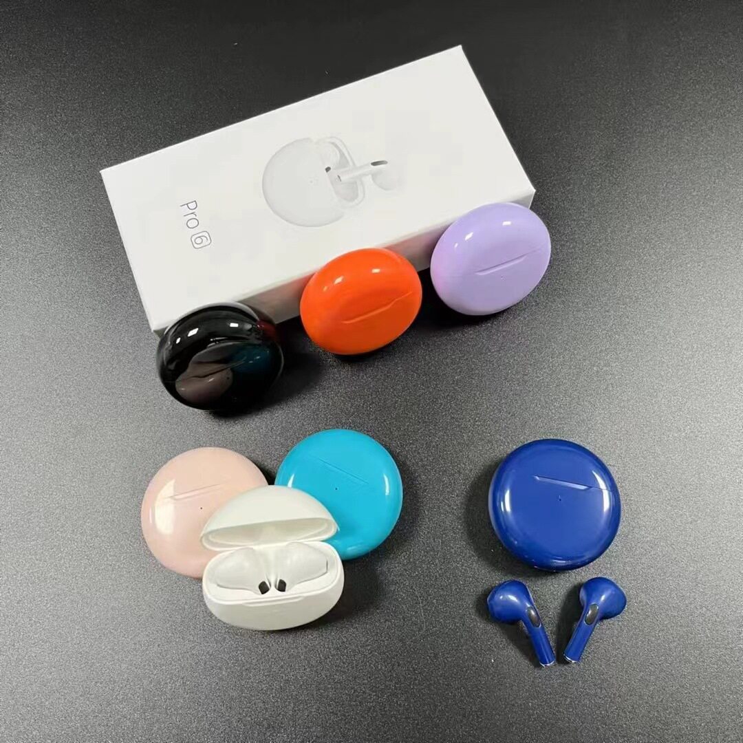 跨境礼品pro6蓝牙耳机tws商务无线蓝牙5.0运动触摸游戏J6篮牙耳机