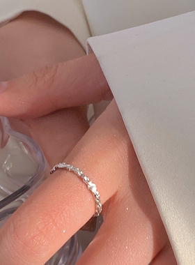 树枝交错开口戒指女不掉色情侣小众设计时尚个性ins潮流指环