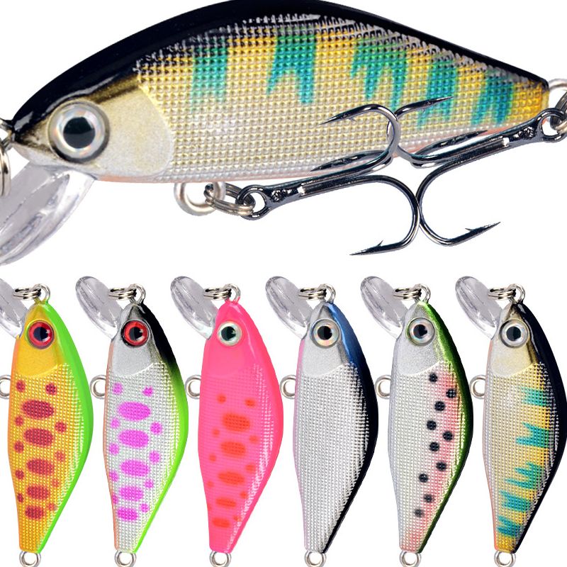 沉水米诺5CM4.3G远投路亚饵翘嘴罗飞假饵微物饵