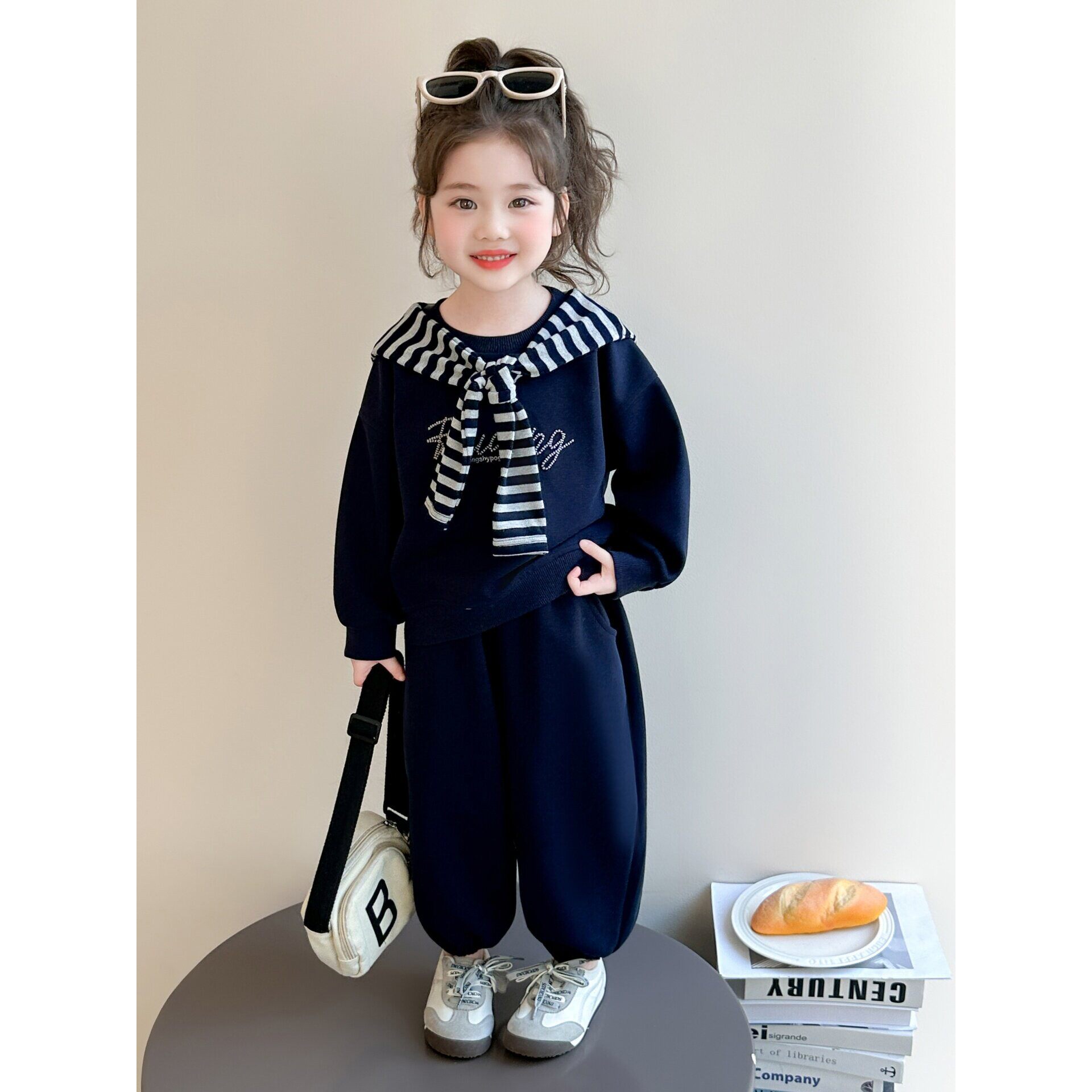 儿童套装春秋装女童长袖卫衣2026新款洋气女孩时髦运动两件套衣服