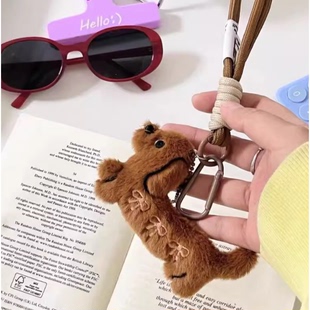 卡通迷你腊肠小狗毛绒公仔包包挂件情侣小众书包背包挂饰车钥匙扣