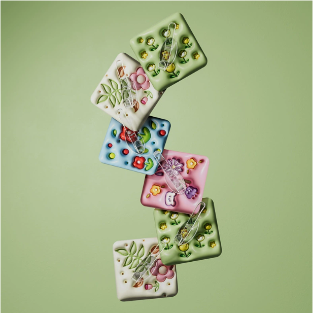 3D彩色花卉衣帽钩 儿童房间门后免打孔无痕粘贴钥匙书包衣帽钩,收纳整理,挂钩/粘钩,淘宝优惠券,粉丝福利购,淘宝优惠卷