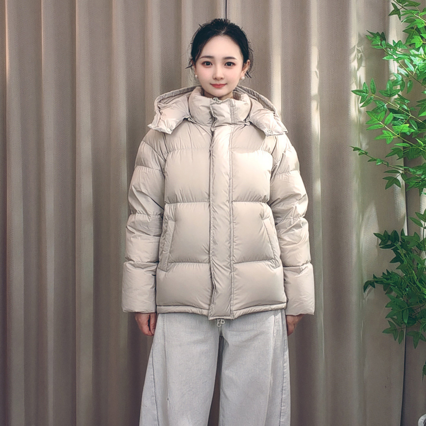 羽毛之家【95%白鸭绒】冬日【极寒小暖炉】男女短款羽绒服女外套