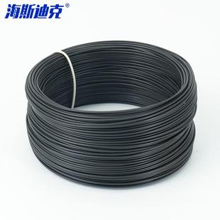 海斯迪克包塑PVC扎线线铁芯扎带绑线铁丝φ100mm黑色圆形外径1.3m