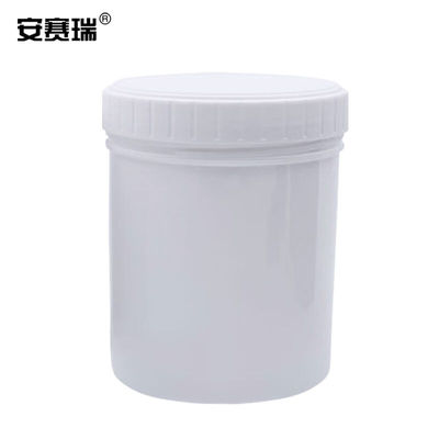 安赛瑞广口塑料瓶（1L）螺旋罐分装瓶直桶涂料油墨罐塑料储藏包装