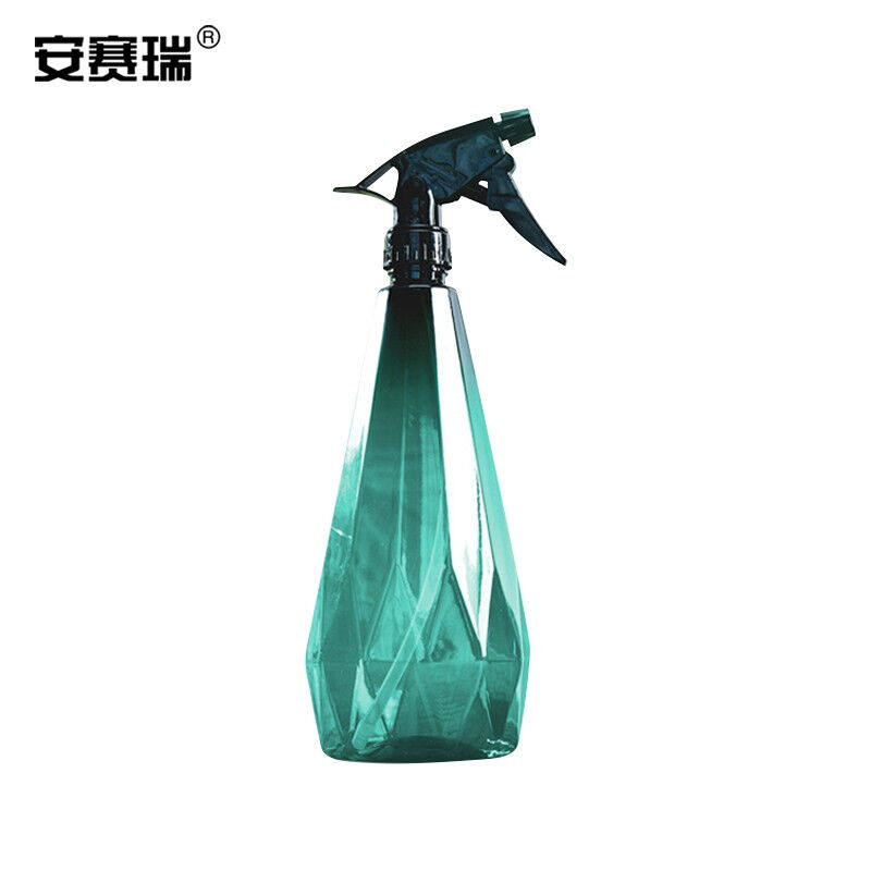 安赛瑞手持式浇花喷壶可调节喷头钻石纹路清洁喷壶1L绿色531214