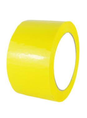 伏兴彩色封箱胶带打包封口胶带彩色透明胶带黄色宽60mm*100y45卷/