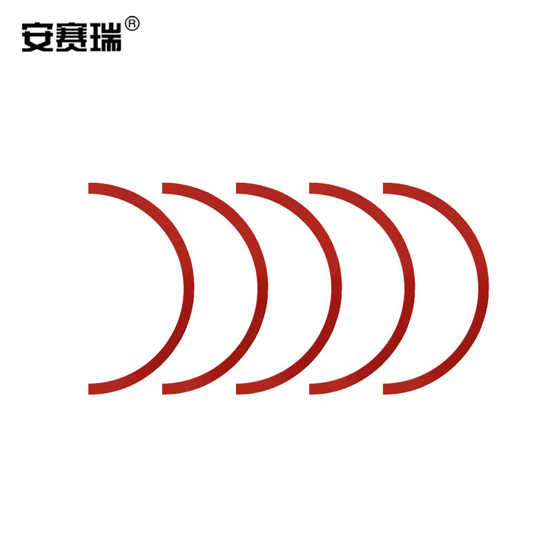 安赛瑞反光防水压力表贴三色标识贴仪表盘指示贴10cm二分之一贴红图片