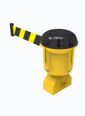 安赛瑞诱导柱伸缩隔离带(带长9米)黄带头黑警示柱伸缩11721/